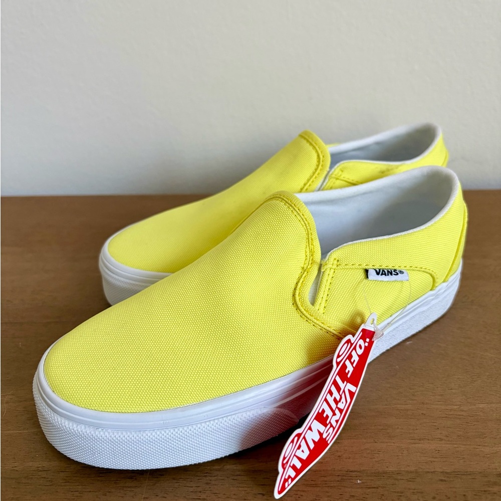 Vans Bright Yellow Slip-On Sneakers